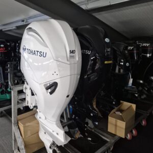 Nieuwe witte Tohatsu F140 Langstaart